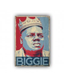 BIGGIE AHŞAP POSTER 20x30cm  - 70