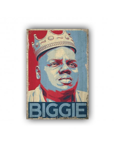 BIGGIE AHŞAP POSTER 20x30cm  - 70