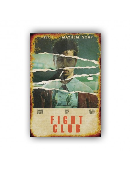 FIGHT CLUB 9 AHŞAP POSTER 20x30cm  - 71