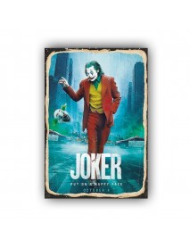 JOKER PUT ON A HAPPY FACE AHŞAP POSTER 20x30cm  - 20