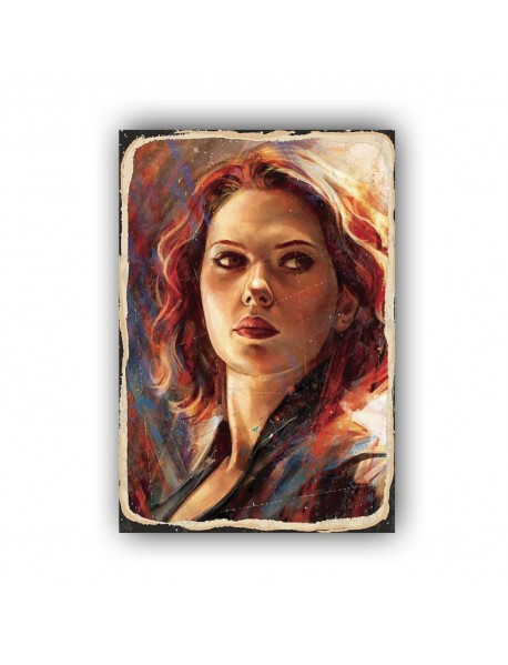 BLACK WIDOW AHŞAP POSTER 20x30cm  - 73