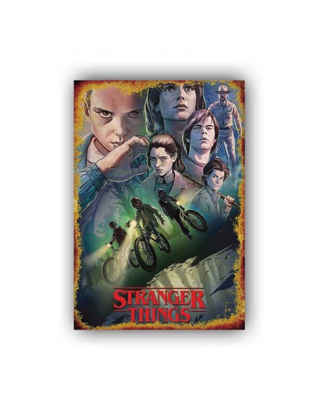 STRANGER THINGS 12 AHŞAP POSTER 20x30cm  - 88