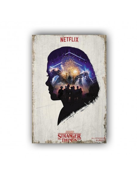 STRANGER THINGS NETFLIX AHŞAP POSTER 20x30cm  - 10