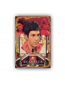 AL PACINO SCARFACE 35TH ANNIVERSARY 2018 AHŞAP POSTER 20x30cm  - 80