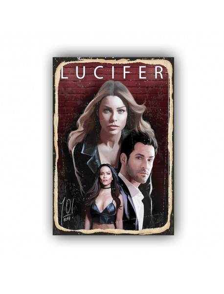 LUCIFER 3 AHŞAP POSTER 20x30cm  - 22