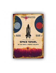 SPACE TRAVEL AHŞAP POSTER 20x30cm  - 69