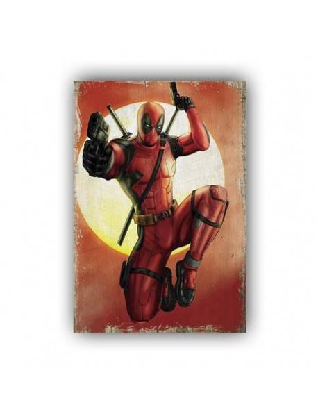 DEADPOOL 6 AHŞAP POSTER 20x30cm  - 29