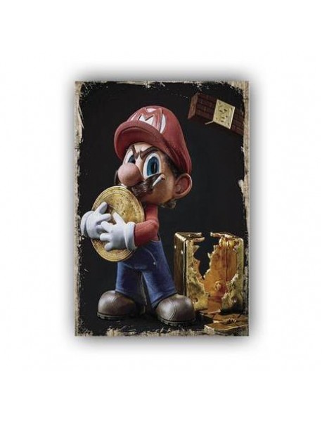 SUPER MARIO AHŞAP POSTER 20x30cm  - 99