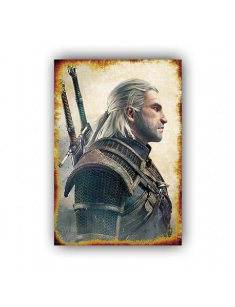 THE WITCHER AHŞAP POSTER 20x30cm  - 32