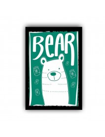 BEAR AHŞAP POSTER 20x30cm  - 43