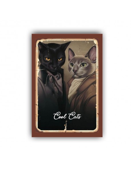 COOL CATS AHŞAP POSTER 20x30cm  - 60