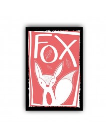 FOX AHŞAP POSTER 20x30cm  - 70