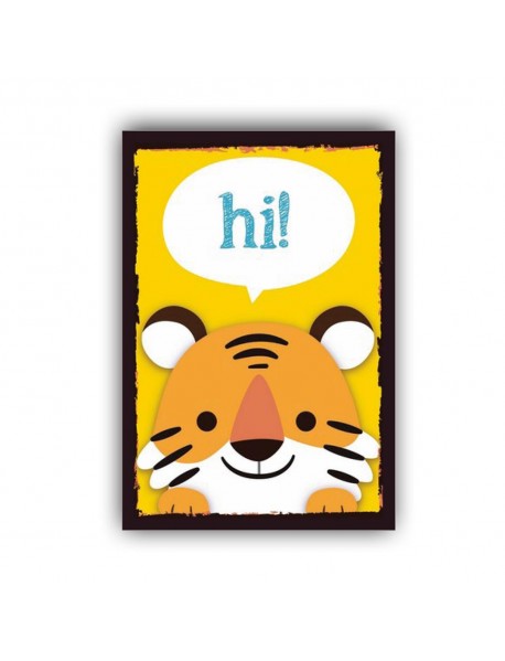 Hİ CAT AHŞAP POSTER 20x30cm  - 78