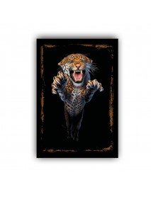 TIGER ATTACK AHŞAP POSTER 20x30cm  - 84