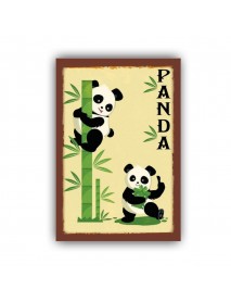 PANDA 2 AHŞAP POSTER 20x30cm  - 07