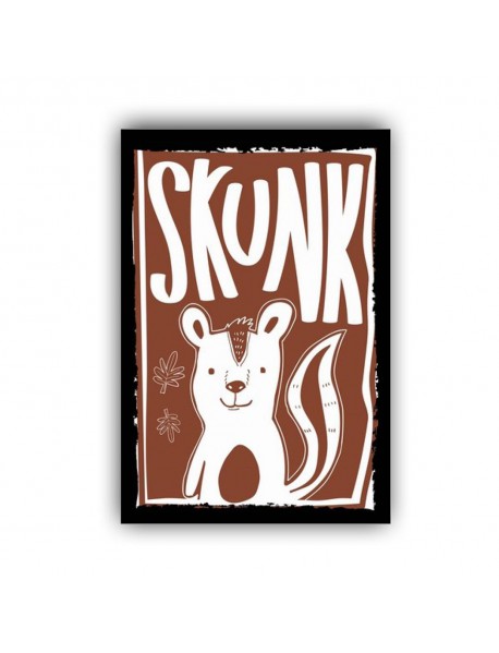 SKUNK 2 AHŞAP POSTER 20x30cm  - 14