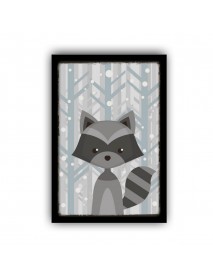 RACOON 2 AHŞAP POSTER 20x30cm  - 18