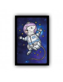 ASTRO MOUSE AHŞAP POSTER 20x30cm  - 83