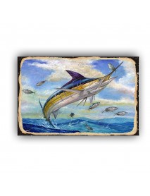 SWORDFISH 2 AHŞAP POSTER 20x30cm  - 51