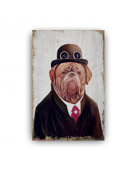 DOG MAN AHŞAP POSTER 20x30cm  - 51