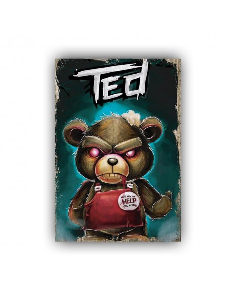 TEDD AHŞAP POSTER 20x30cm  - 15