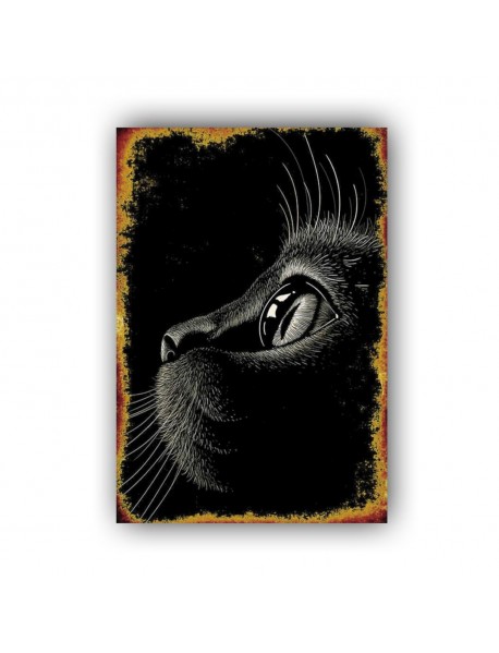 CAT EYE AHŞAP POSTER 20x30cm  - 24