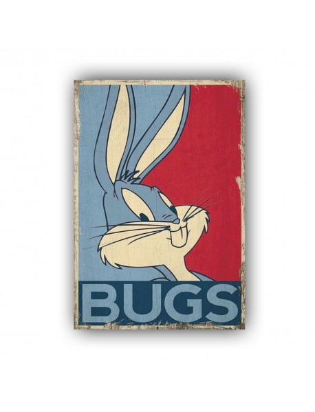 BUGS BUNNY 3 AHŞAP POSTER 20x30cm  - 39