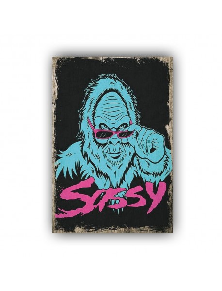 SASSY AHŞAP POSTER 20x30cm  - 93