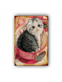 KITTEN AHŞAP POSTER 20x30cm  - 03