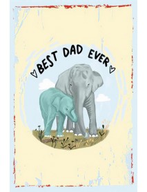 BEST DAD EVER AHŞAP POSTER 20x30cm  - 14