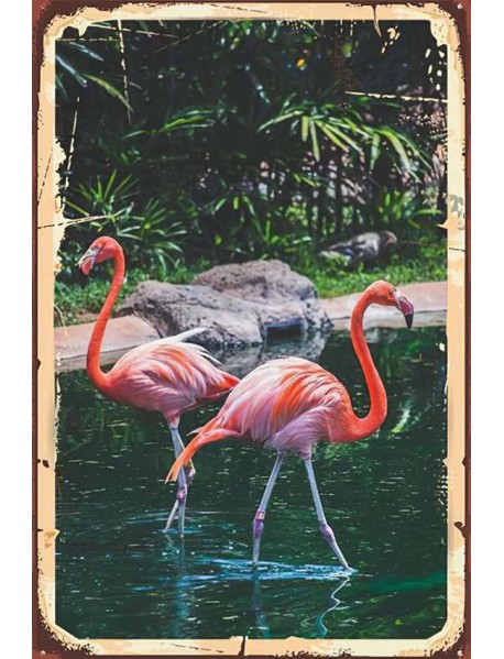 FLAMINGO AHŞAP POSTER 20x30cm  - 83