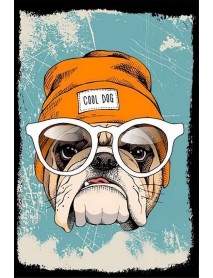 COOL DOG AHŞAP POSTER 20x30cm  - 59