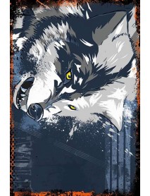 WOLF AHŞAP POSTER 20x30cm  - 29