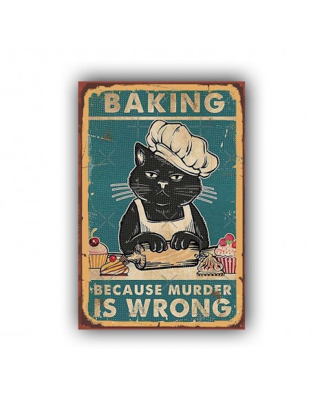 BECAUSE MURDER IS WRONG AHŞAP POSTER 20x30cm  - 01