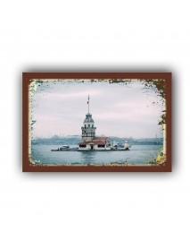 KIZ KULESİ 3 AHŞAP POSTER 20x30cm  - 51