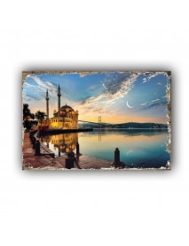 İSTANBUL 3 AHŞAP POSTER 20x30cm  - 56