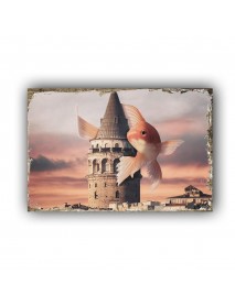 GALATA KULESİ 4 AHŞAP POSTER 20x30cm  - 59