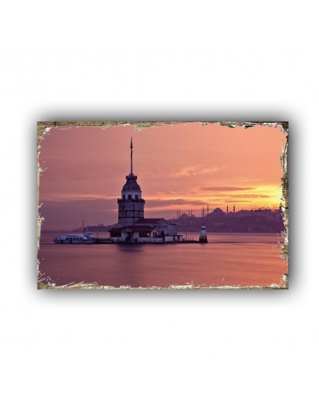 İSTANBUL 7 AHŞAP POSTER 20x30cm  - 61