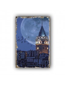 GALATA KULESİ 11 AHŞAP POSTER 20x30cm  - 81