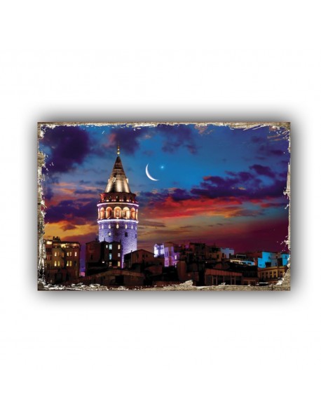 GALATA KULESİ 14 AHŞAP POSTER 20x30cm  - 84