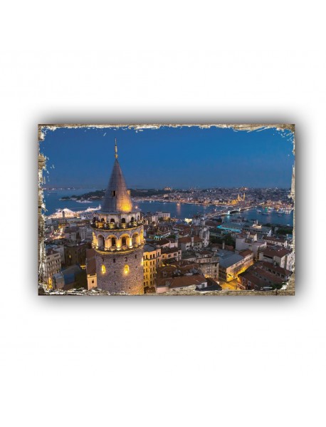 GALATA KULESİ 16 AHŞAP POSTER 20x30cm  - 86