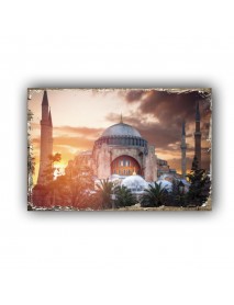 CAMİ 2 AHŞAP POSTER 20x30cm  - 90