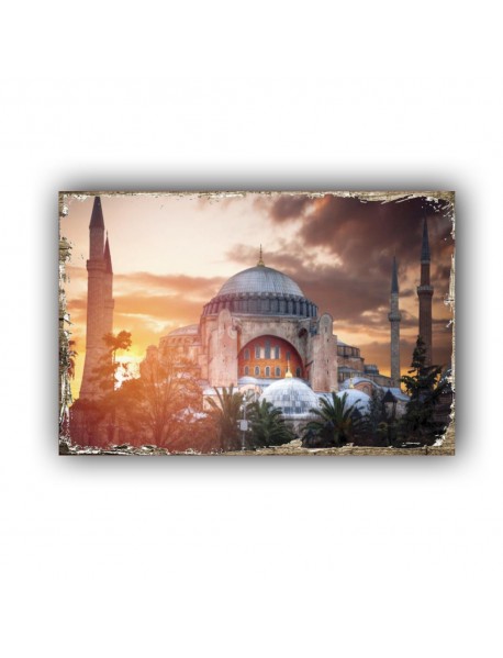 CAMİ 2 AHŞAP POSTER 20x30cm  - 90