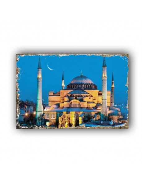 CAMİ 4 AHŞAP POSTER 20x30cm  - 92