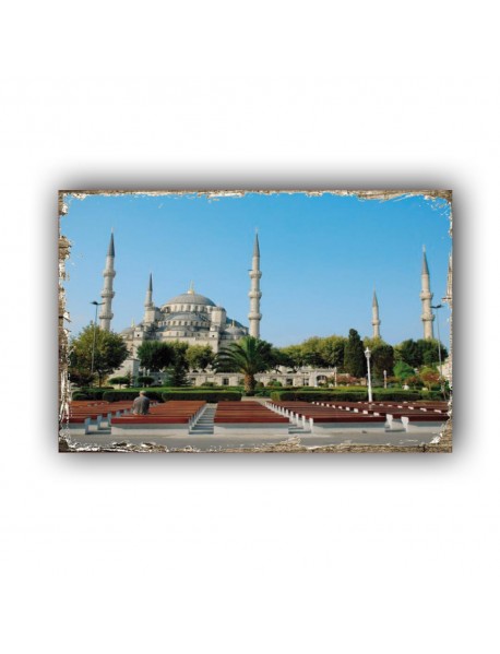 CAMİ 5 AHŞAP POSTER 20x30cm  - 93