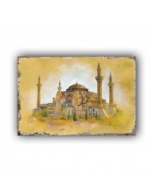 CAMİ 10 AHŞAP POSTER 20x30cm  - 02