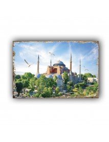 CAMİ 14 AHŞAP POSTER 20x30cm  - 06