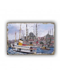 CAMİ 15 AHŞAP POSTER 20x30cm  - 07