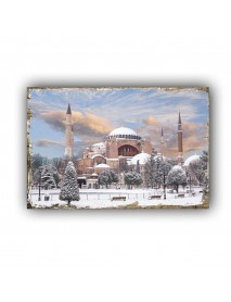 CAMİ 17 AHŞAP POSTER 20x30cm  - 09