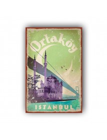 ORTAKÖY 2 AHŞAP POSTER 20x30cm  - 18